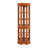Oak Finish Corner Cabinet With 5 Shelf Arrangement And Lighting 5-shelf Integrated System-157493104