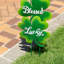 Ensemble de 3 piquets de jardin en forme de trèfle en métal 36,75 po H (Patrick)