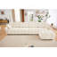 Canapé modulaire 4 places avec repose-pieds-121174970