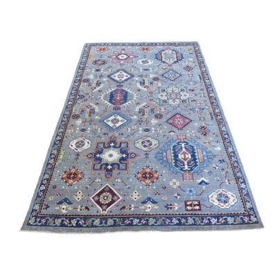 Tapis unique gris de 5 pi 10 po x 8 pi 11 po