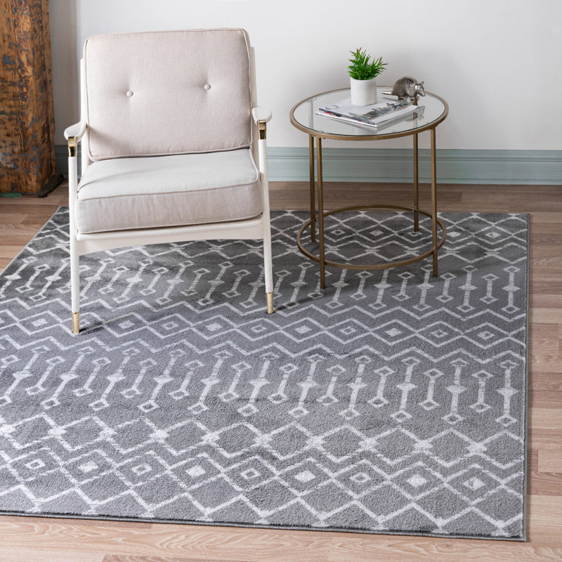 Moroccan Area Rug, Square 183cm