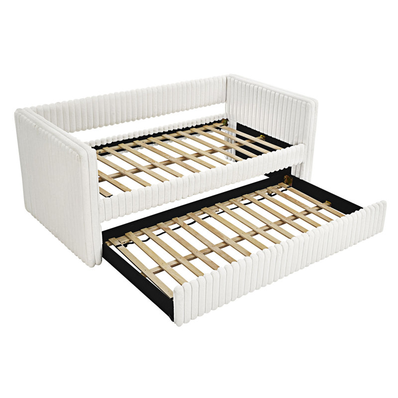Lit de jour rembourré pour canapé-lit, Beige