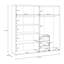 Arten Caldicot Four Door Wardrobe with Three Drawers