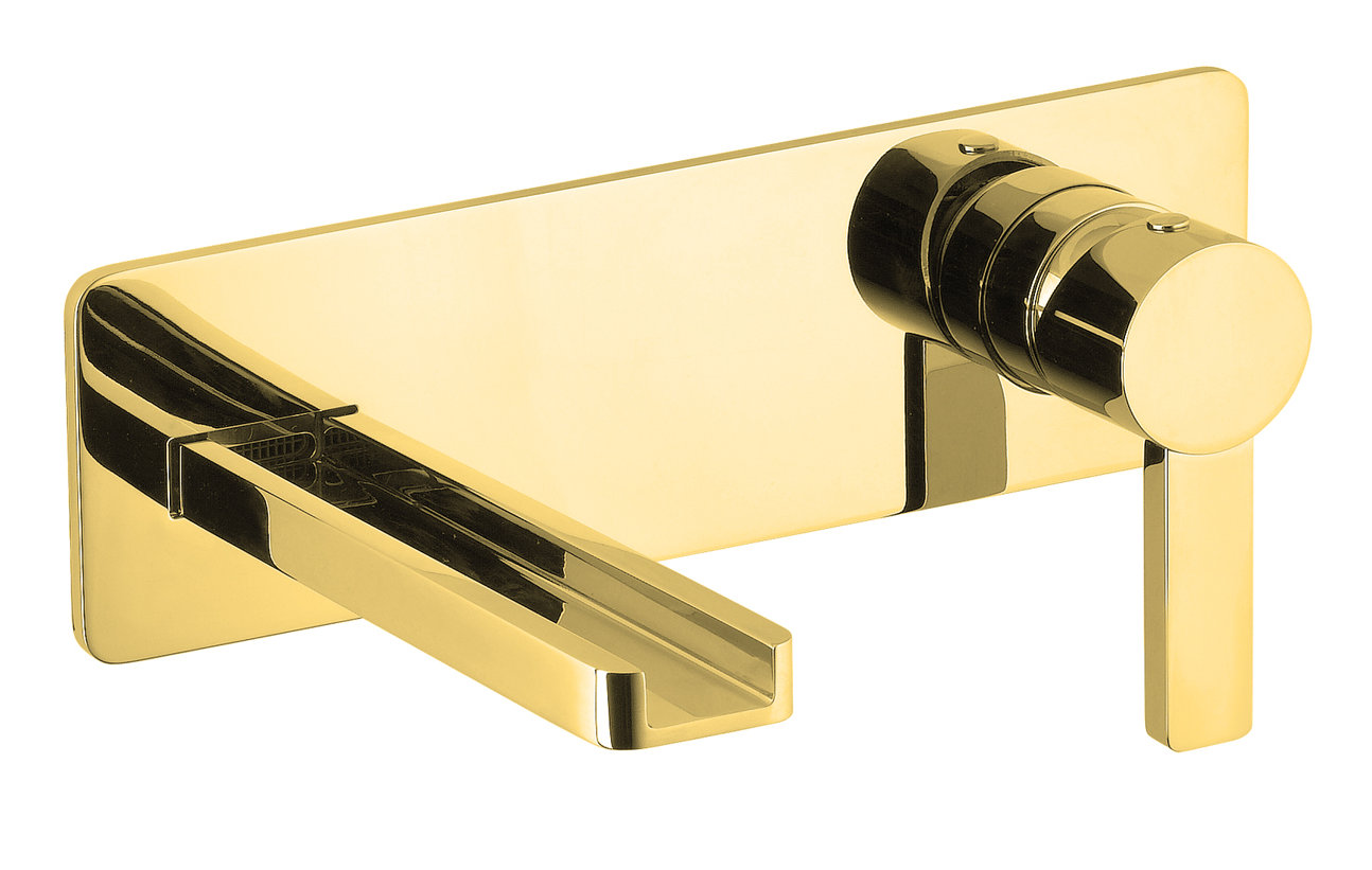 Capri Single-handle Bathroom Faucet, Polished Gold