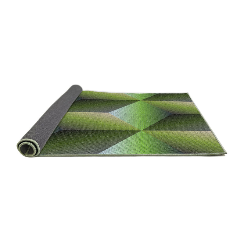 Tapis de zone verte à motifs légers, Rond 3 pi