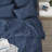 Bedsure Twin Pintuck Bed-in-a-Bag- Navy Pinch Pleat Comforter with Sheets, Pillowcases & Shams-106256316-103425114
