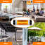 Costway 1500W Electric Wall Mounted Space Heater