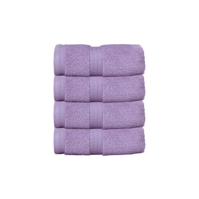 Elegance Essentials 550GSM 100% Cotton Zero Twist Super Absorbent Hand Towel (Set of 4) - 16"x24"
