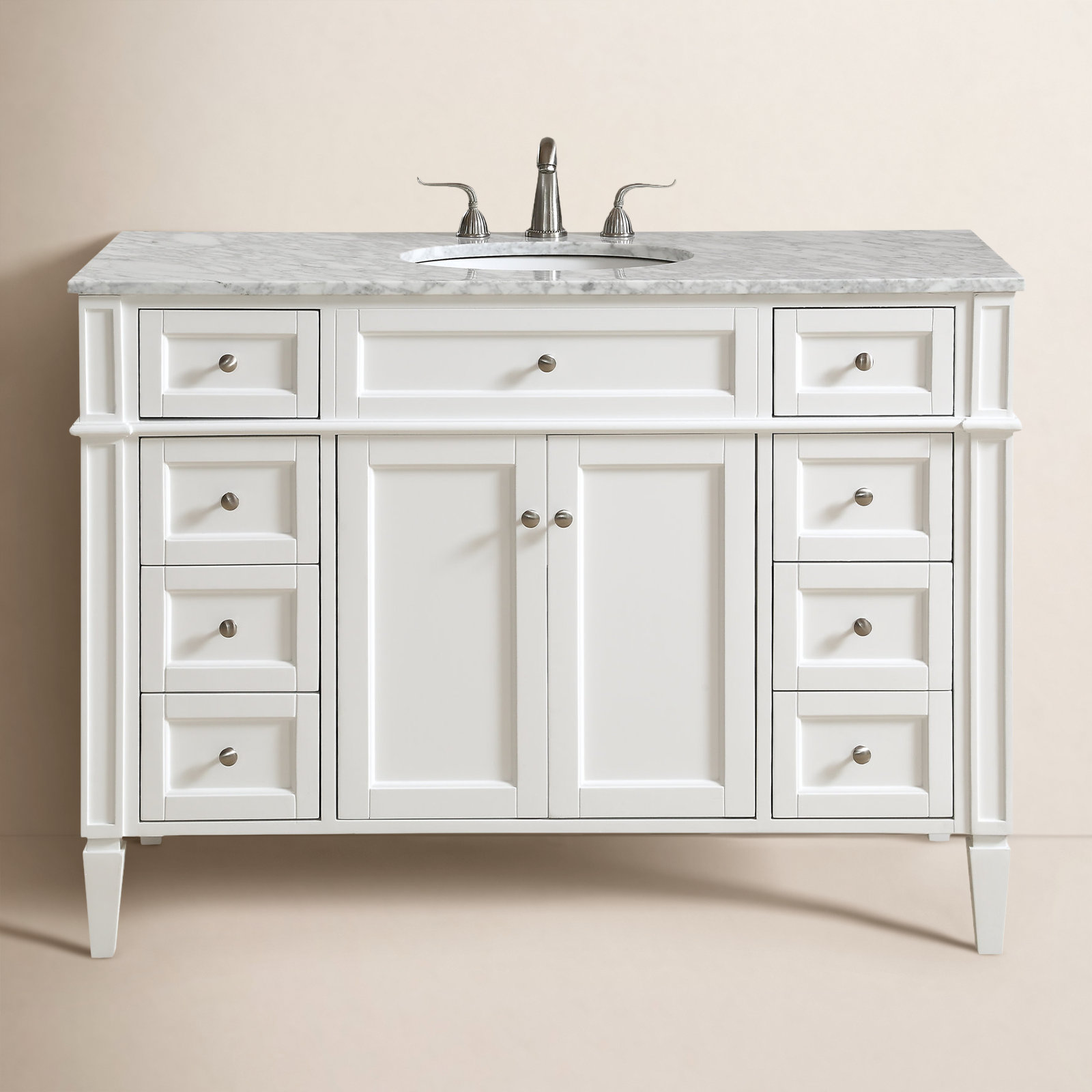 Rivers 48'' Single Bathroom Vanity, White