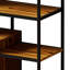 Étagère de rangement multifonctionnelle avec armoire de rangement fermée
