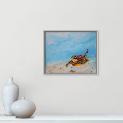 Rashebia Sea Turtle Print by Mike Ragan for
