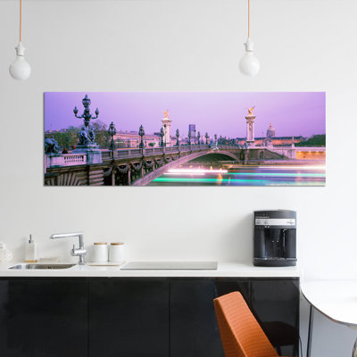 " Blurred Motion Lights Under Pont Alexandre III, Paris, Ile-de-France, France " by Panoramic Images