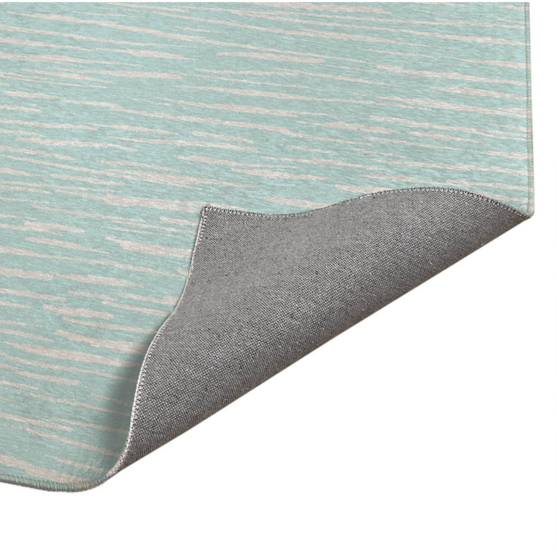 Tapis de bureau léger Spectrum Strands, L 3 pi x L 2 pi, Bleu clair