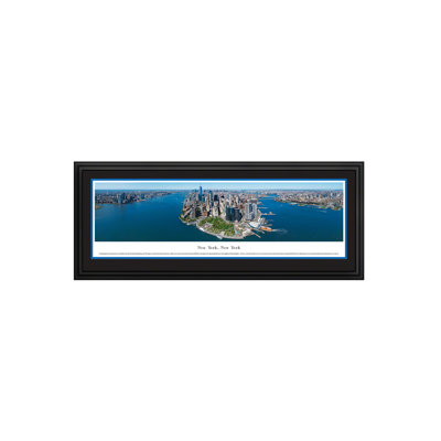 New York - impression panoramique de Lower Manhattan et de Batterie Park