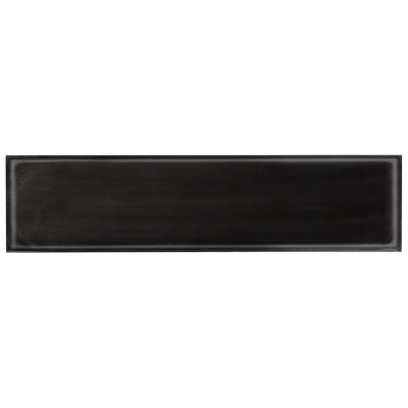 Stacy Garcia ArtBlock 4x16 Glossy Porcelain Tile, Nero