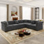 115.3 " Velvet L-Shaped Sofa Bed
