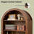 Aterlia 79.7" Arched Storage Bookcase-1785651446