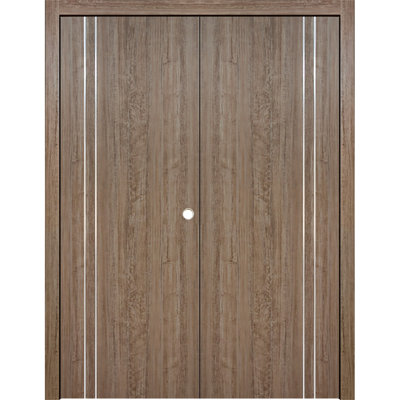 HG-002VR Pre-Hung Laminated Modern Interior Double Door