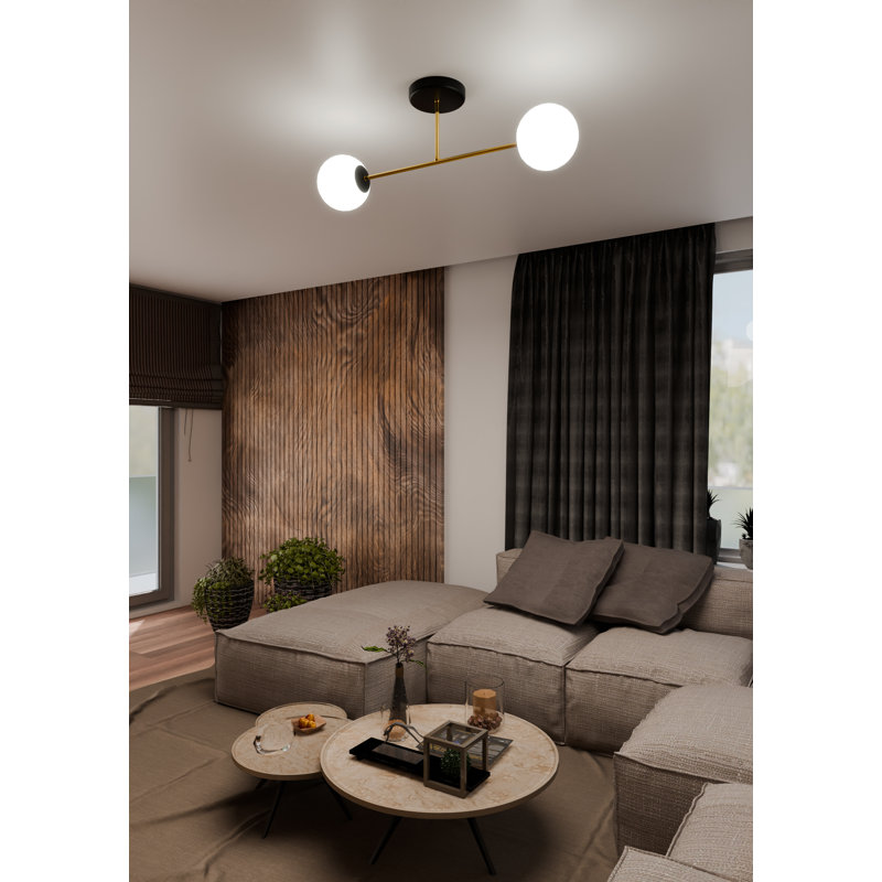 Wittrock 2 - Light Chandelier, White, Black