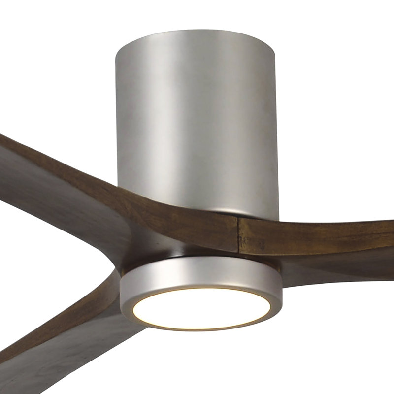 Irene LED Ceiling Fan, Brushed Nickel, Walnut, 60"