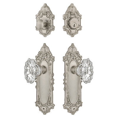 Nostalgic Warehouse Victorian Entry Set with Chateau Crystal Knob