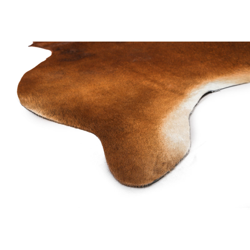 Myrtletown Animal Print Cowhide Flatweave 2cm X 1.75cm Area Rug