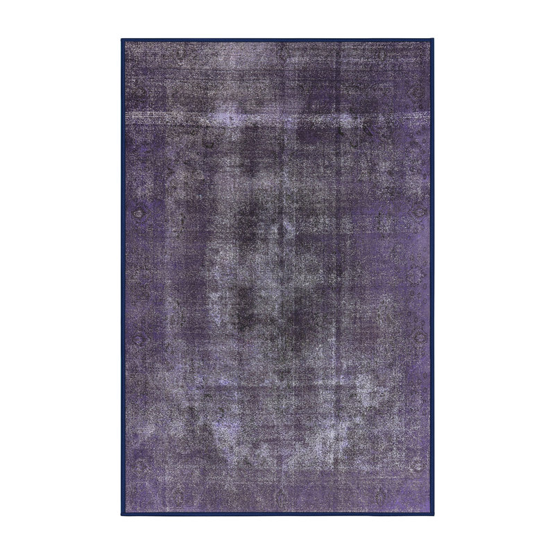 Tapis oriental mauve / noir, Rectangle 5 pi x 7 pi
