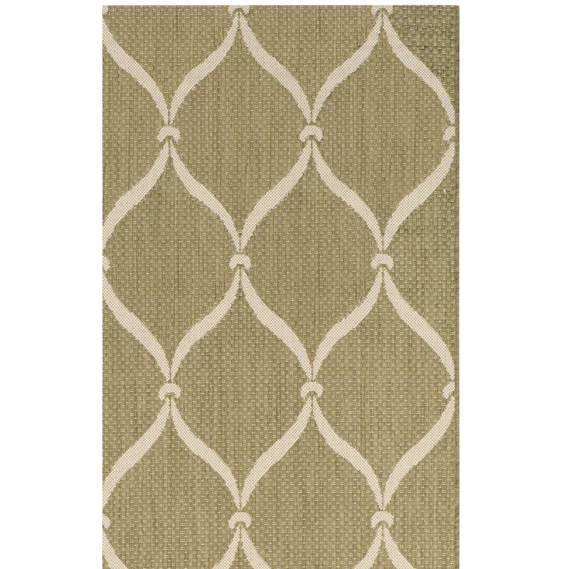 Corolyn Performance Geometric Indoor/Outdoor Area Rug, Square 6'7"