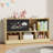 Montessori Shelf 5-section With Blackboard 23.6" H X 43.6" W Bookcase