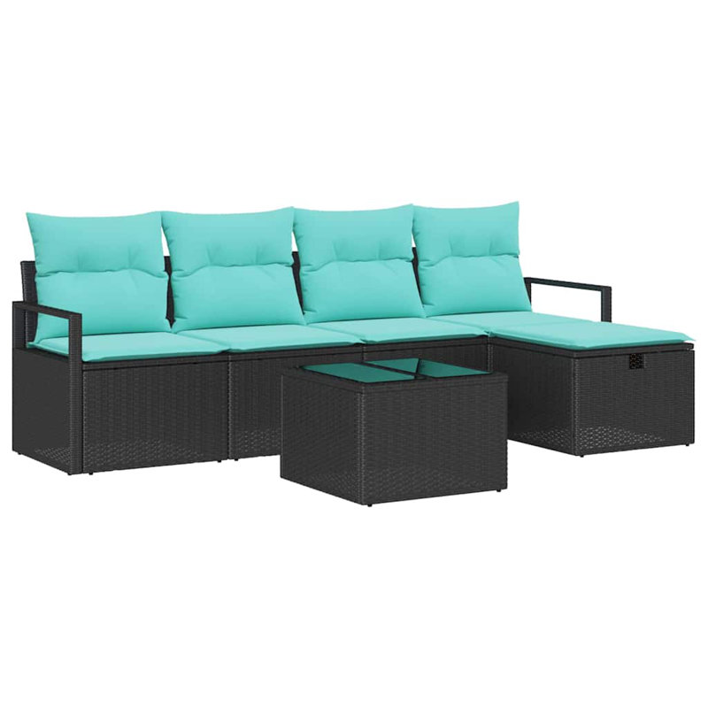 Ensemble de canapé de jardin avec coussin 6 pièces vidaXL