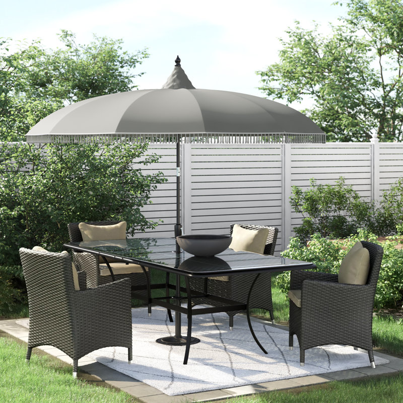 Collette 250cm Market Parasol, Grey