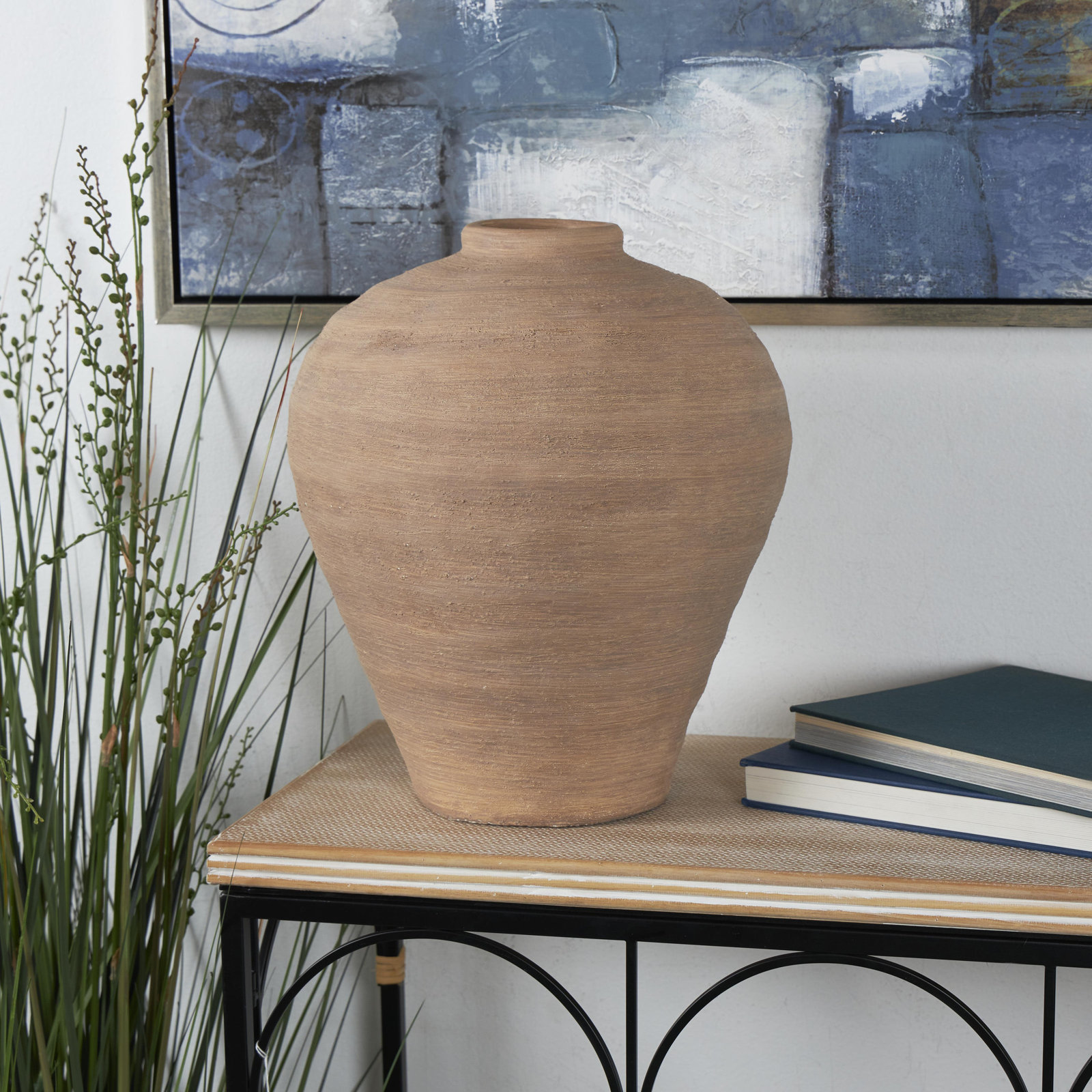 Felicie Ceramic Table Vase, 16.7" H x 13.75" W x 13.4" D