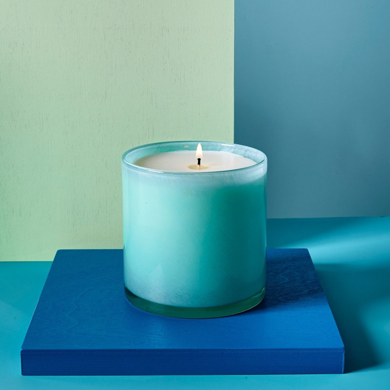 House & Home Marine Scented Jar Candle, 4" H x 4" W x 4" D