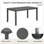 Ensemble de table de salle à manger 6 pièces avec banc et chaises, ensemble de table à manger en bois pour 6 personnes-132512380