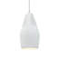 Radiance - grand luminaire suspendu 1 lumière Pli - argile Canyon - chrome poli - ampoule remplaçable - cordon blanc-86759876-86759882-86759923