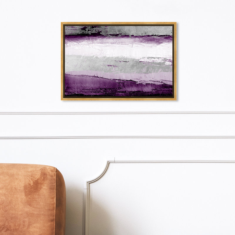 «Abstract Envision and Elevate Violet», impression, Toile tendue, H 16 po x l 24 po, Sans cadre
