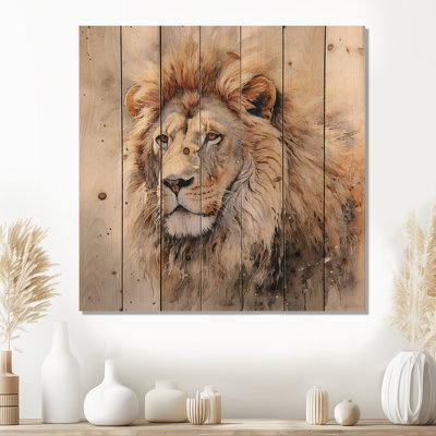 Tayvonne - Animals Wood Wall Decor On Natural Pine Wood