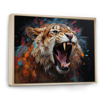 Lions Roaring Emotions I - Lion Wall Decor