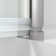 35'' - W x 55'' H Pivot Door Frameless Tempered Glass Tub Door with Easy Clean Coating