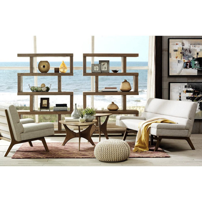 Kaio Single Coffee Table, Brown, 17.25" H x 40" L x 27" W