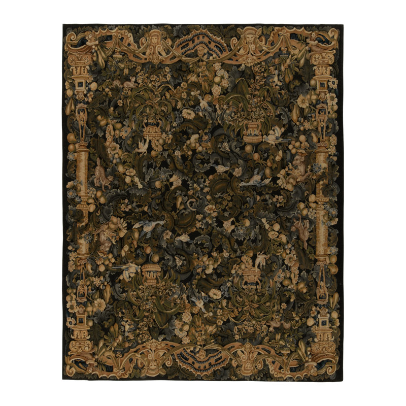 One-of-a-Kind Rectangle 9'8" X 12'4" Hand Knotted Area Rug