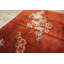 Rectangle Room Size 1930s Coral Knotted Chinese - Art Deco Antique Wool Rug