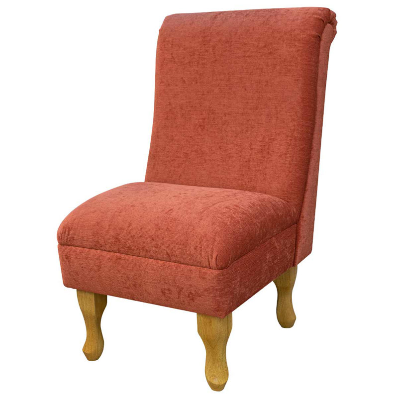 48cm Wide Tufted Lounge Chair, Orange