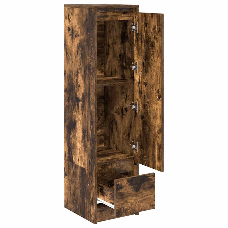 Highboard 29.5X34x119.5 Cm Engineered Wood, Smoked Oak