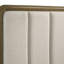 Grand lit tapissier Tully Nutmeg