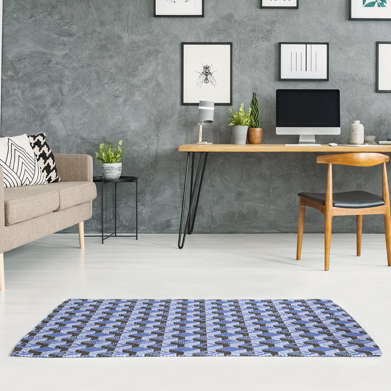 Chenille Geometric Indoor Rug, Rectangle 9' x 12'