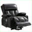 Fauteuil inclinable électrique avec massage, chauffage et amp; USB | Polaire | Noir