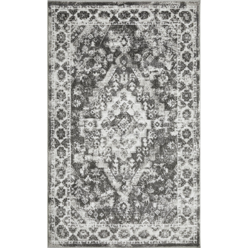 Tapis oriental gris Raghdah, Rectangle 3 pi x 5 pi