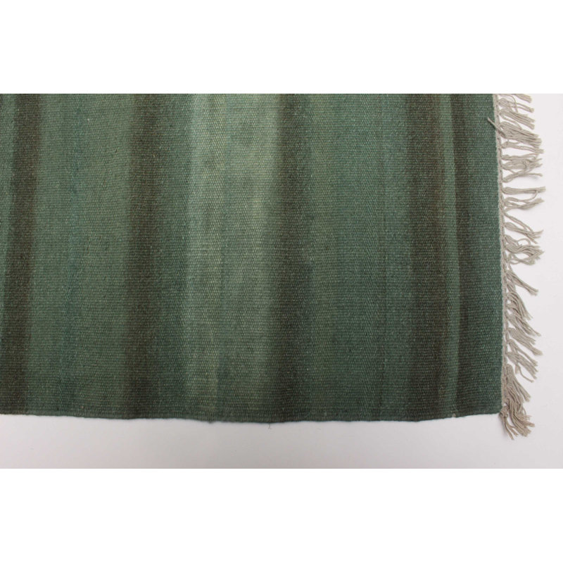 Kilim vert Wygant 5 pi 6 po x 7 pi 10 po