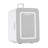 Frigidaire 9 Can/6.5 Liter Beauty Lighted Mirror Mini Personal Fridge Cooler, White-116797373
